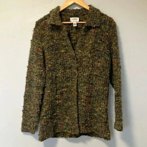 Talbots  wool mohair blend made in Italy cardigan